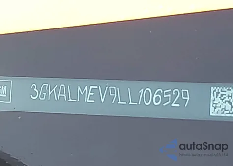 2020 GMC Terrain Fwd Sle из США, поврежденный, VIN 3GKALMEV9LL106529